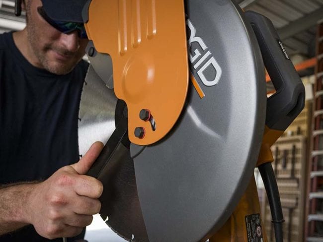 Ridgid 14-Inch Abrasive Cut Off Machine Blade Change