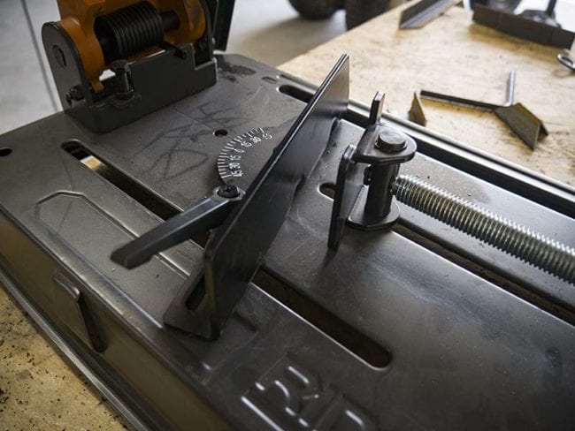 Ridgid 14-Inch Abrasive Cut Off Machine Miter Fence