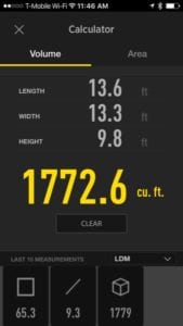 General ToolSmart LDM calculator volume