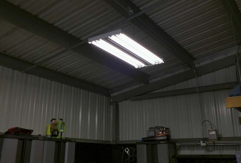 installed Go Green LED T8 retrofit bulbs