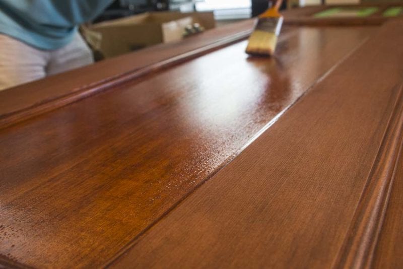 brushing on urethane coating