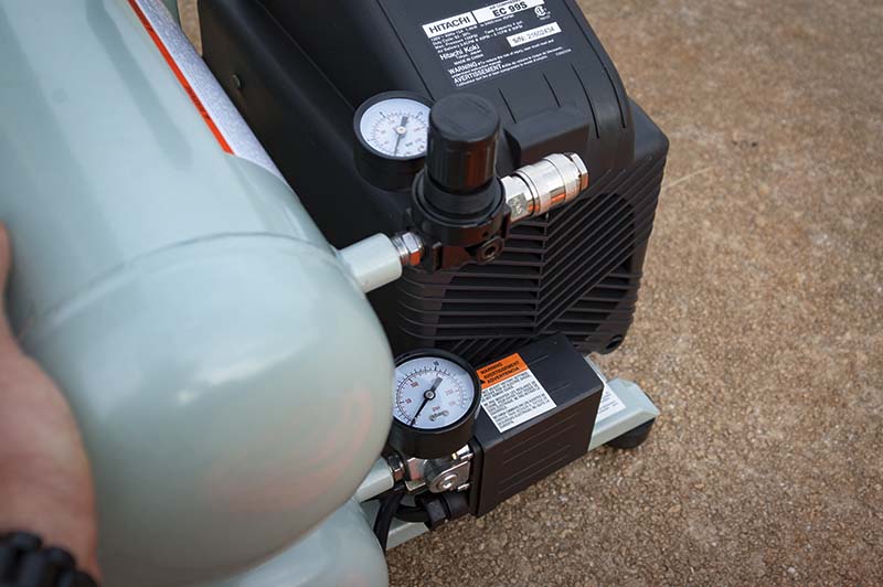 Metabo HPT EC99S Twin Stack Compressor Gauges