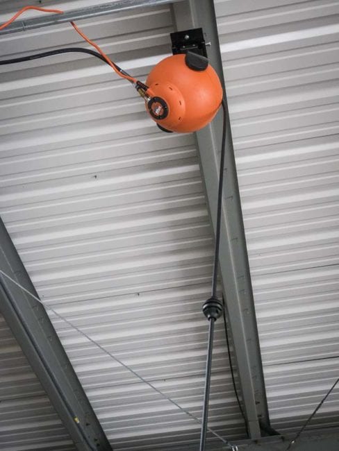 RoboReel retractable air hose reel