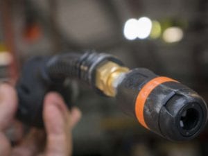 RoboReel air hose outlet