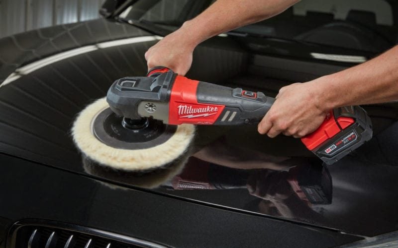 Milwaukee M18 Fuel 7-Inch Variable Speed Polisher Application