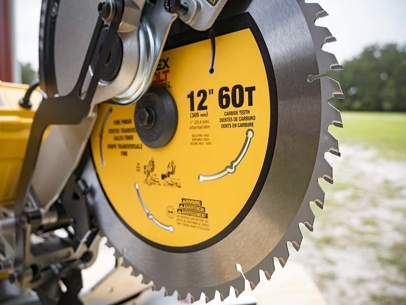 DeWalt FlexVolt 120V Max Sliding Miter Saw Blade