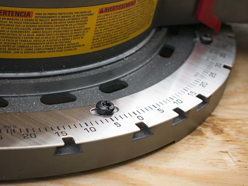 DeWalt FlexVolt 120V Max Double Bevel Sliding Compound Miter Saw Miter Gauge