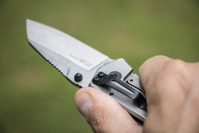 Kershaw barge knife jimping