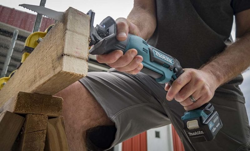Makita 12V Max CXT Recipro Saw Cutting Wood 3