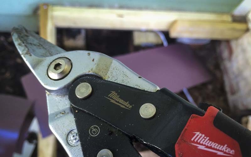 milwaukee straight cutting aviation snips angled
