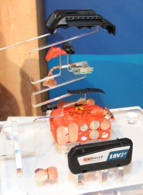 Bosch Eneracer battery pack exploded