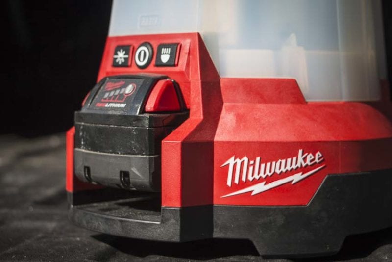 Milwaukee Radius Site Light controls