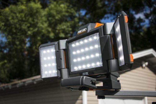 Ridgid 18V Folding Panel Light LEDs