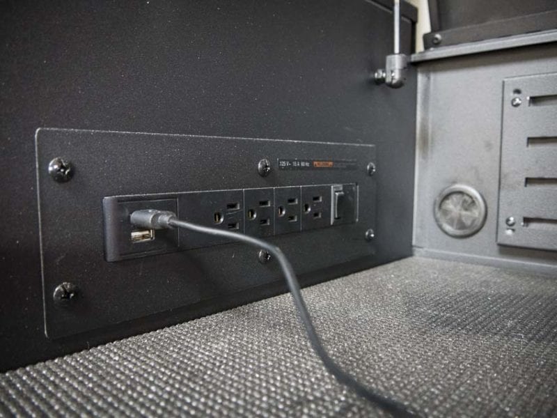 husky tool chest power strip USB