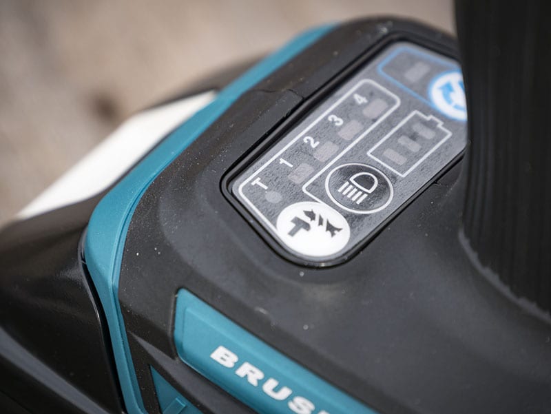 Makita XDT12M 18V LXT Impact Driver Controls