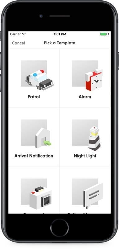 Kuri robot app screenshot