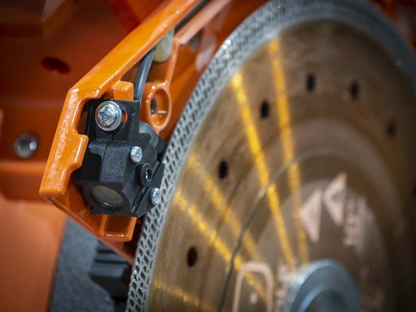 dry cut tile saw laser adjust