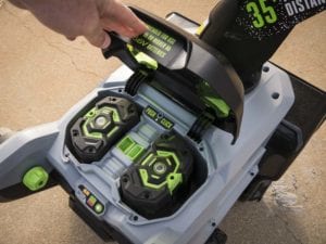 EGO 56V snow blower dual batteries