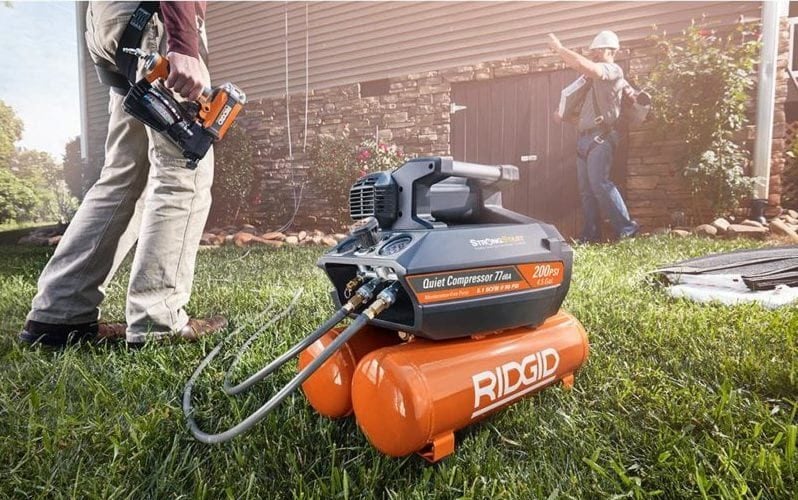 Ridgid 200 PSI 4.5 Gallon Quiet 01