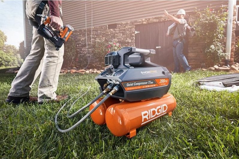 Ridgid 200 PSI 4.5 Gallon Quiet 01