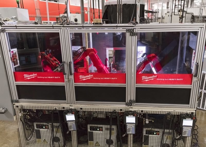 Milwaukee hole saw welding robots