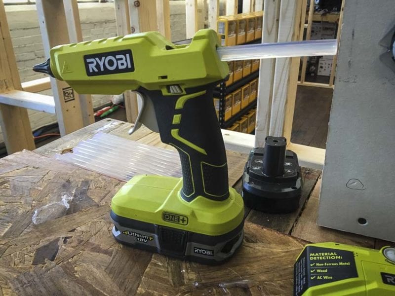 Home Depot event RYOBI hot glue gun