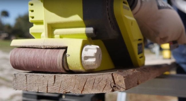 Ryobi One+ Brushless Belt Sander 09