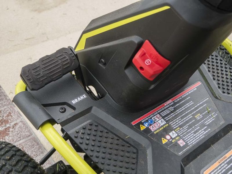 RYOBI RM480E Riding Mower parking brake