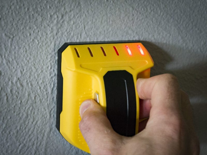 Franklin Prosensor T6 Stud Finder on Plaster