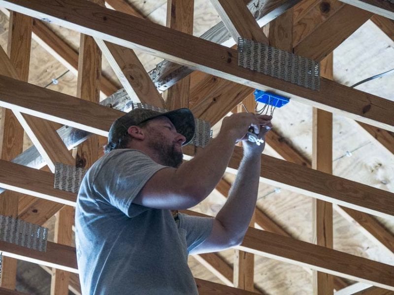 installing Southwire LED low bay lighting