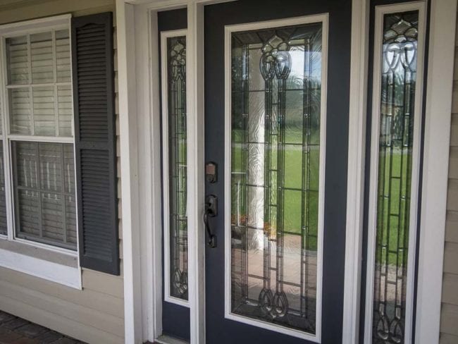 Schlage smart deadbolt door