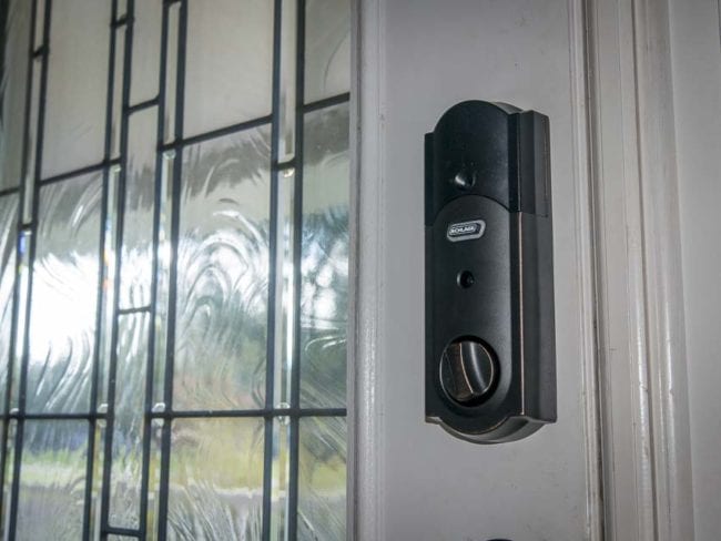 Schlage smart deadbolt inside