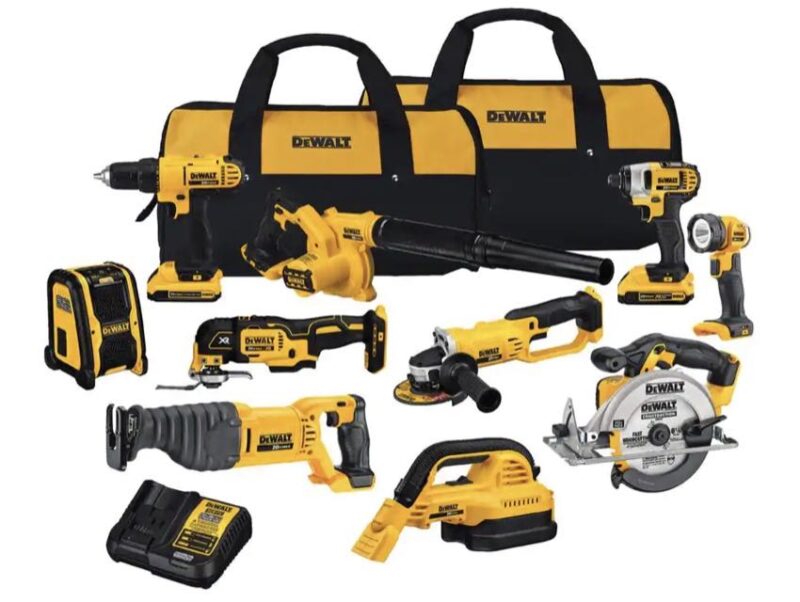 DeWalt 20V 10-tool cordless power tool combo kit