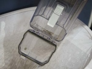 Ryobi EverCharge Cordless Stick Vacuum canister