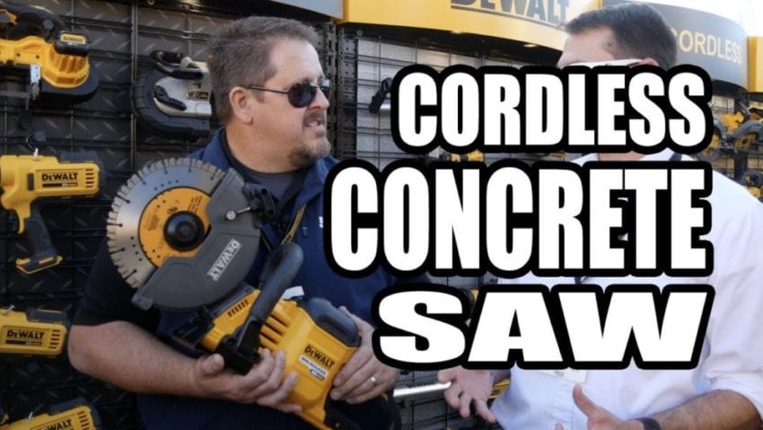 DeWalt FlexVolt Concrete Saw Video