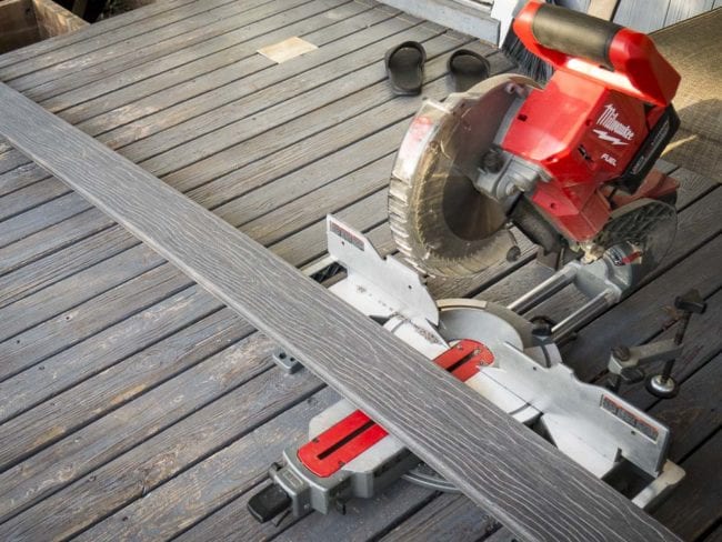 Cutting MoistureShield with the M18 Miter