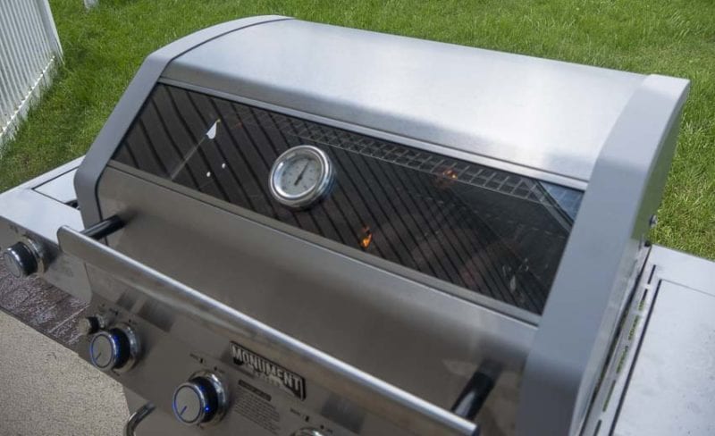 Monument Gas Grill ClearView glass