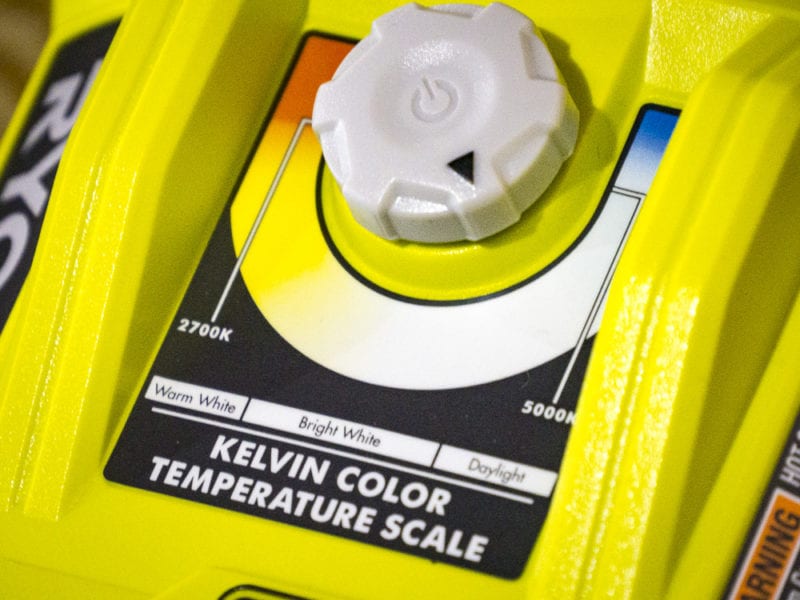 Ryobi 18V One+ Hybrid LED Color Range Work Light