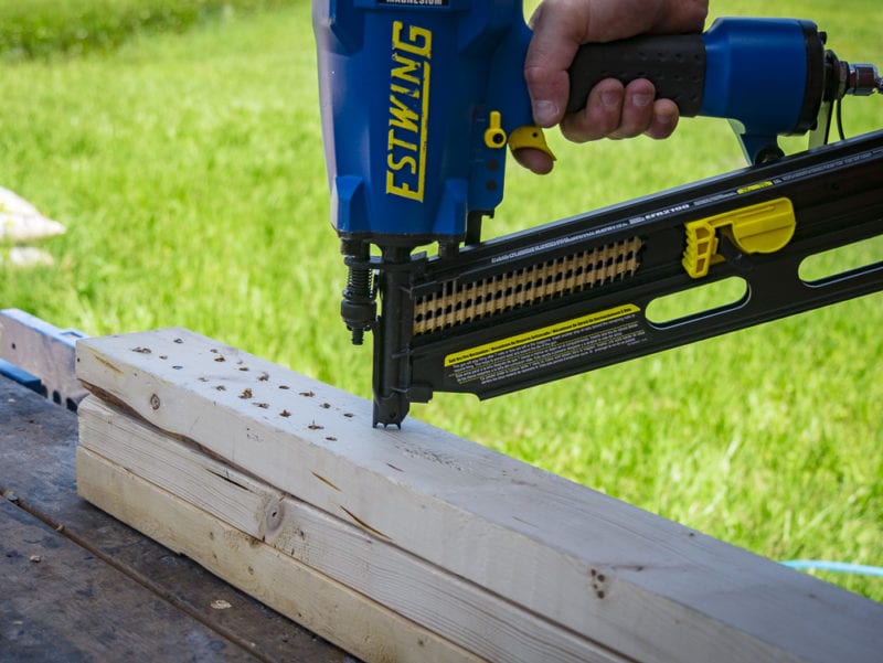 rapid firing into 2x4 lumber