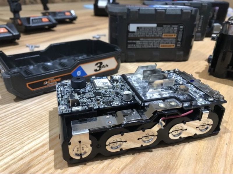 Ridgid Octane battery inside