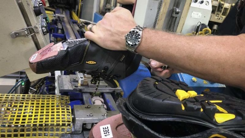 putting upper on the last