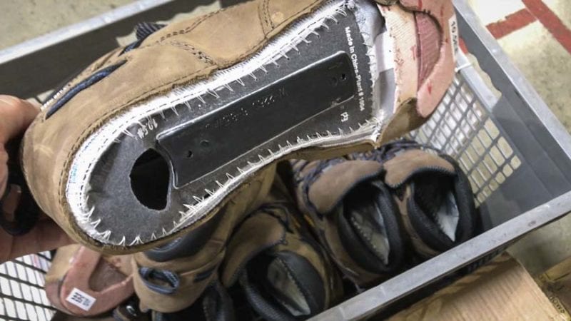 uppers before PU outsole