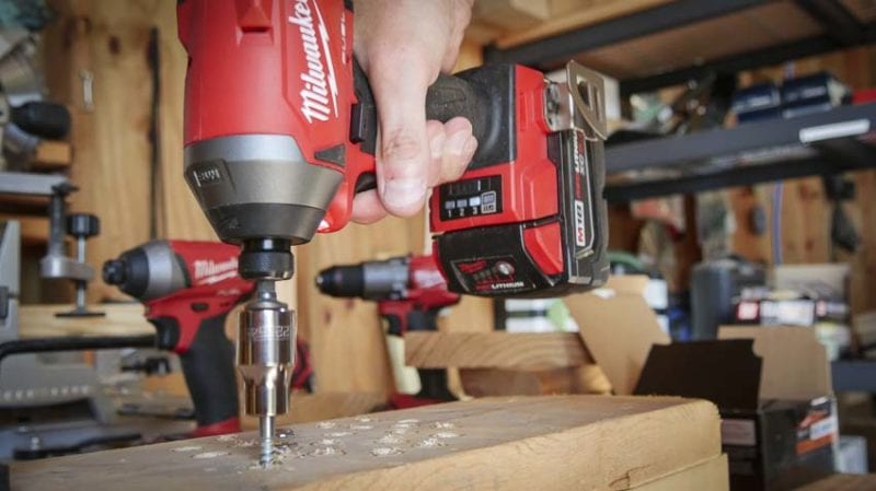 Milwaukee M18 FUEL impact driver lag bolts