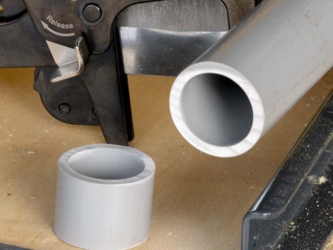 Greenlee PVC Pipe Cutter with Ratcheting Action and Quick Release