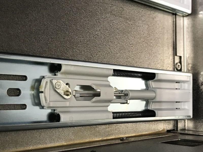 Husky 72-inch workbench soft close drawers