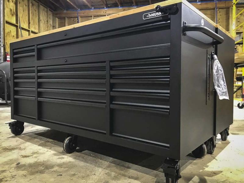 Husky Mobile Workbench with variable-height top