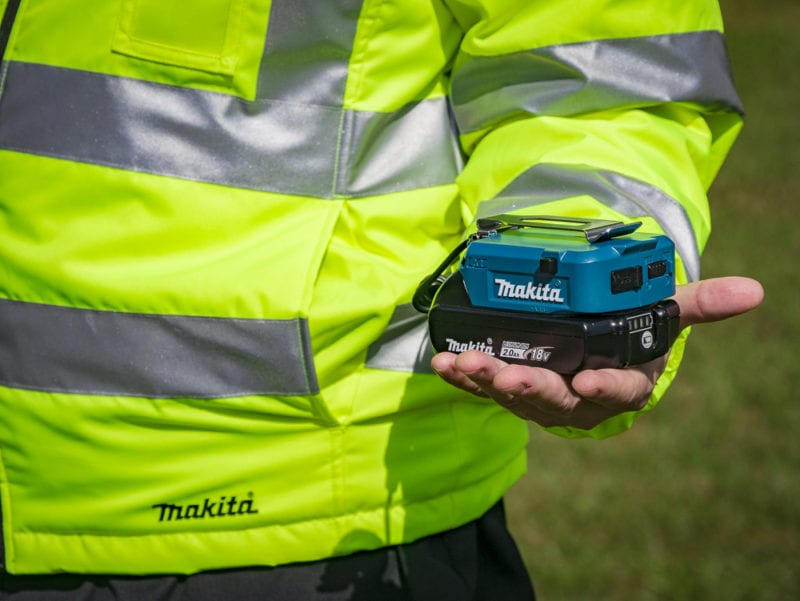 Makita Hi-Viz Heated Jacket Makita Heated Jacket Gets a High Visibility Paint Job