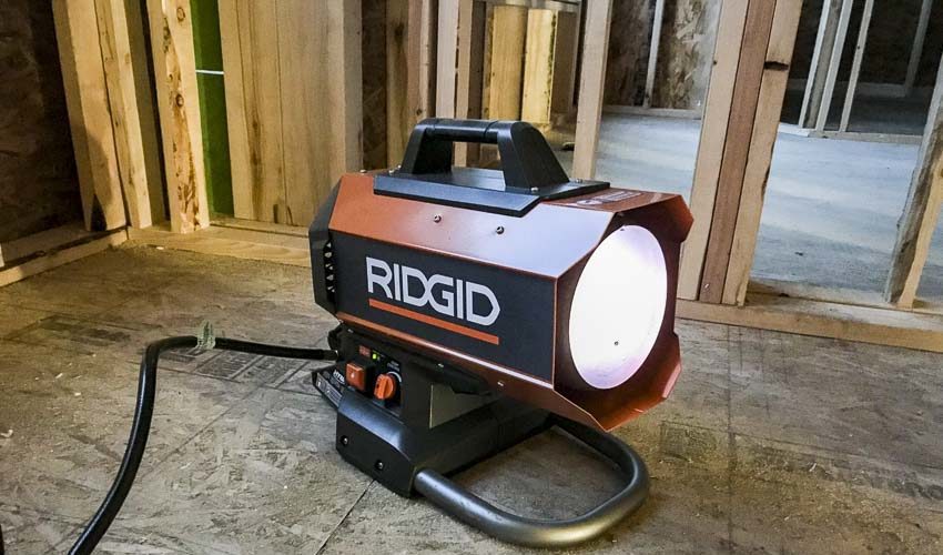 Ridgid 18V cordless propane heater