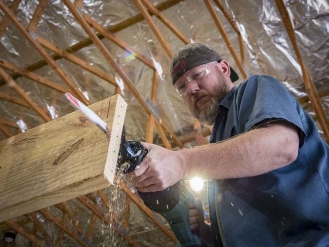 Masterforce cordless brushless reciprocating saw