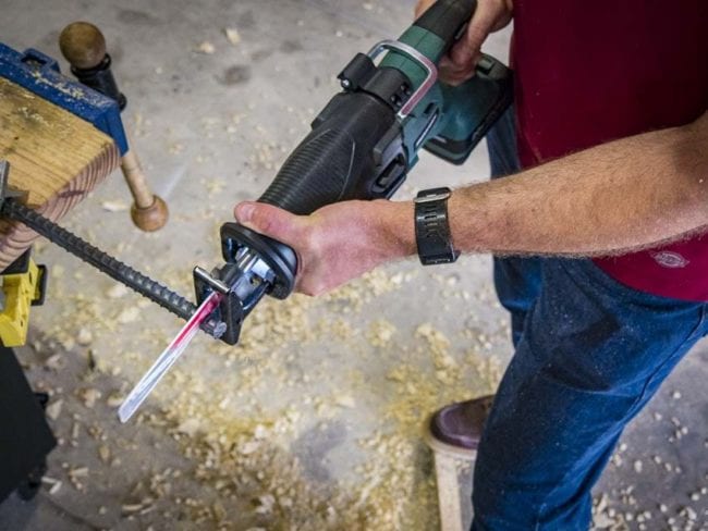 Masterforce cordless brushless reciprocating saw